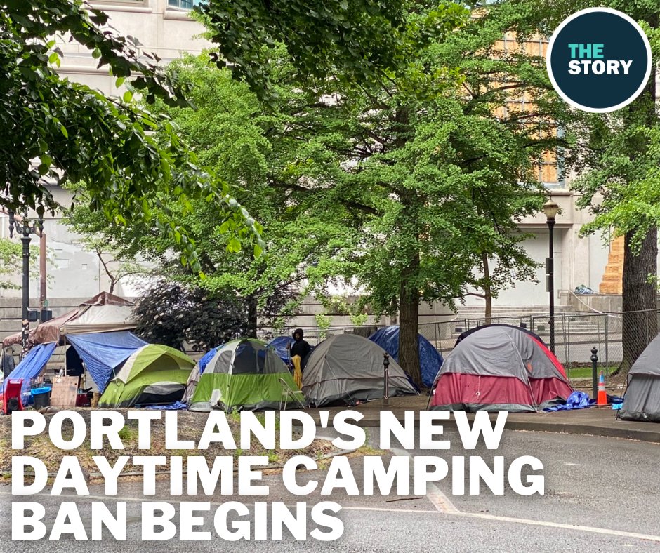 Portland's new ordinance banning homeless camps officially began today — albeit not with a bang. City officials say enforcement is still months away.

Watch the full report tonight on #TheStoryKGW at 6 p.m. (youtube.com/live/CJ7tPkQx-…)