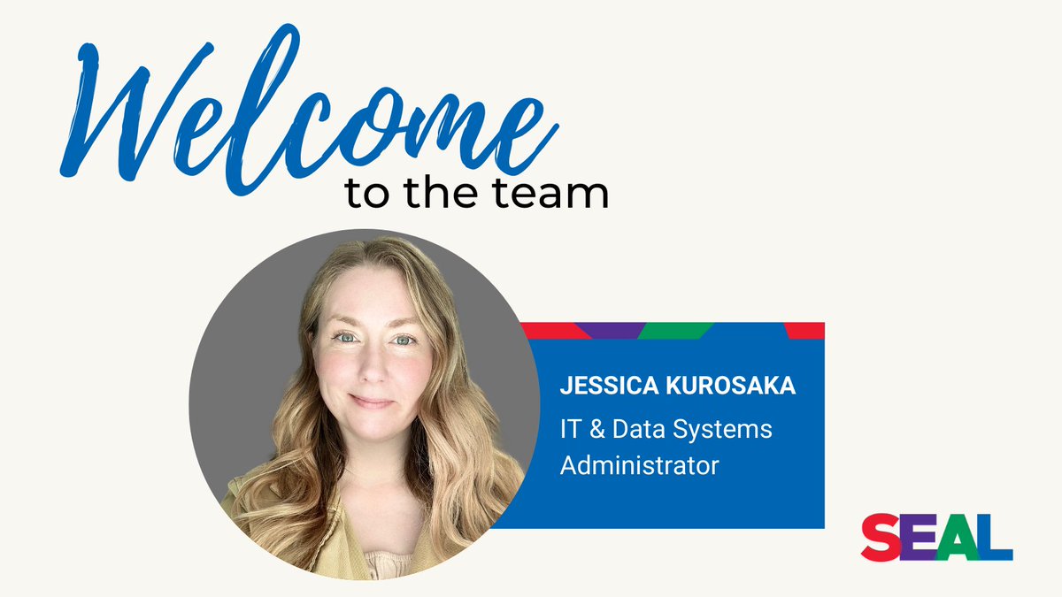 SEALedEquity's tweet image. We welcome Jessica to the SEAL team as our IT &amp;amp; Data Systems Administrator.

With extensive experience in the tech &amp;amp; nonprofit sectors, her passion will help uplift the trajectory of #EnglishLearners &amp;amp; #DualLanguageLearners in California.

Learn more: bit.ly/3O1GmD4