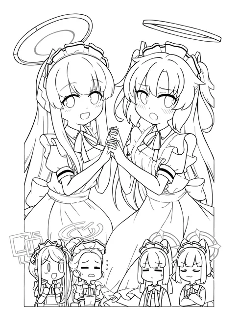 夏コミ新刊の本文のペン入れ全ページ終わった～。これはページの穴埋めに描いたノアユウです。
次回、仕上げ編。完成が見えてきました✨ 
