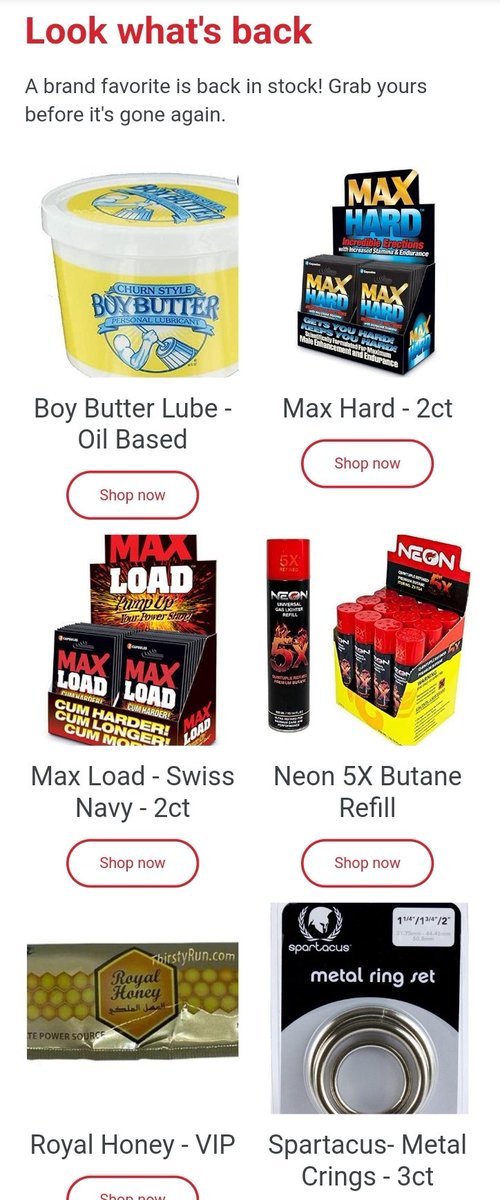 BedroomBoxUSA's tweet photo. https://t.co/Qy1WXBolM5
Back In Stock !!! #maxhard #boybutterlube #boybutter 
#maxload #3sizes https://t.co/pQLC3UwL43