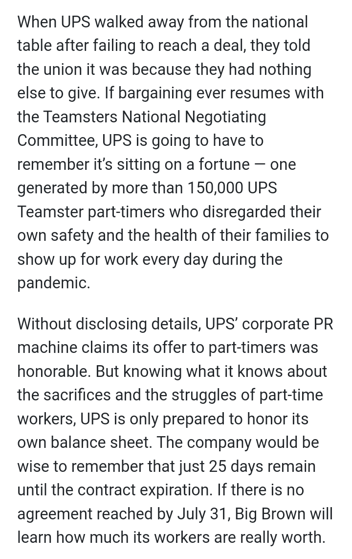 BrJoeBalkis's tweet photo. 7/5/23 #upsNegotiationsUpdate
#2023TeamstersupsContractCampaign #Teamsters #ups
#PartTimePovertyDoesntWork! #PayUpups!
#DEFUNDfacebook
#DEFUNDtwitter
#DEFUNDyoutube https://t.co/JapPHuLAlv