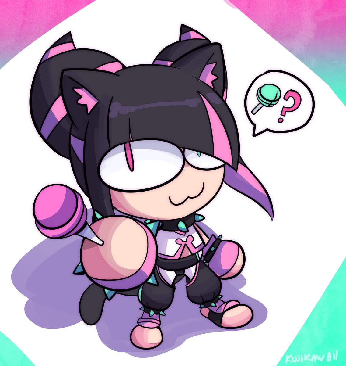 kujikawaii's tweet photo. Comm, Neco-Juri wants a trade.

#StreetFighter https://t.co/YHRcr72eIF