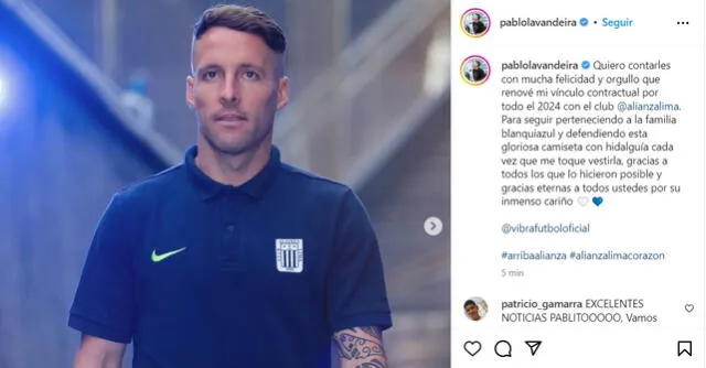 Alianza Lima le renovó por todo el 2024 a @Pablolavandeira y él lo anuncio en ABRIL 2023, ya con el plantel cerrado (incluido con Cueva)
¿Porq renovó si no se sentía cómodo con el plantel?
Y así reclamaba por TV porq Alianza no hizo nada por retenerlo, sigue tu camino DESPECHADO