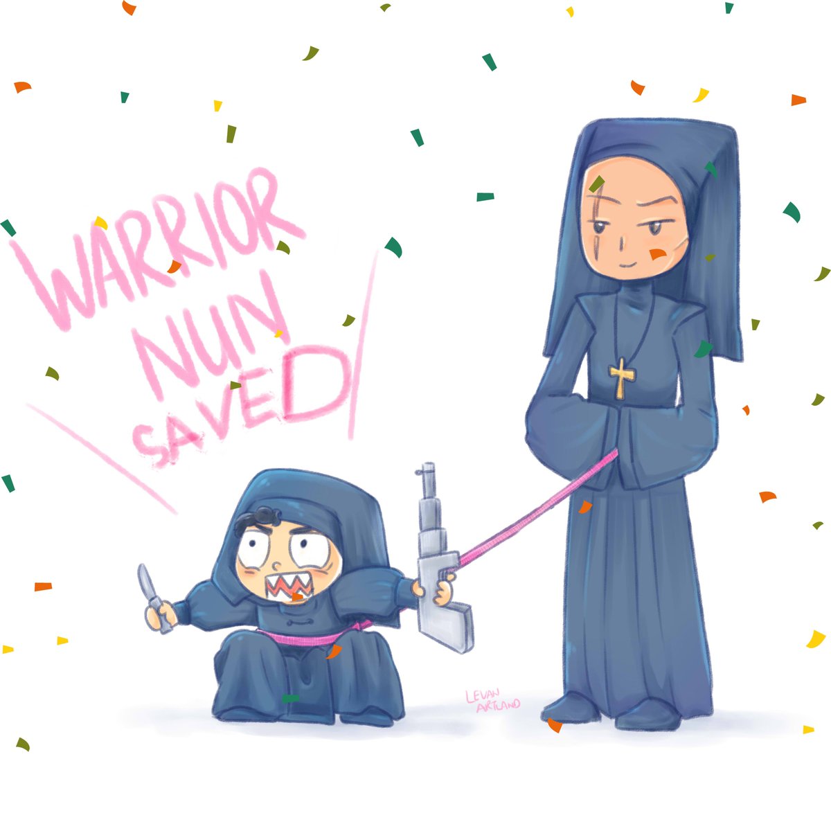This thread is about my #WarriorNun fanart works #WarriorNunSaved