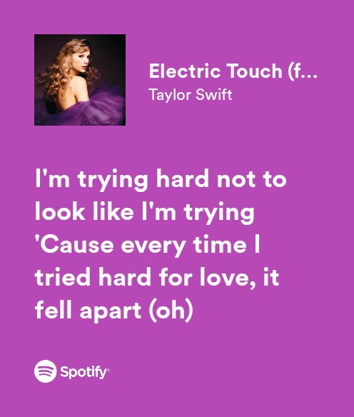 continuous_lit's tweet image. listening to Electric Touch (Taylor’s Version) [From The Vault] with these lines. 

f*ck, I felt that. 

#SpeakNowTaylorsVersion    #ElectricTouch
