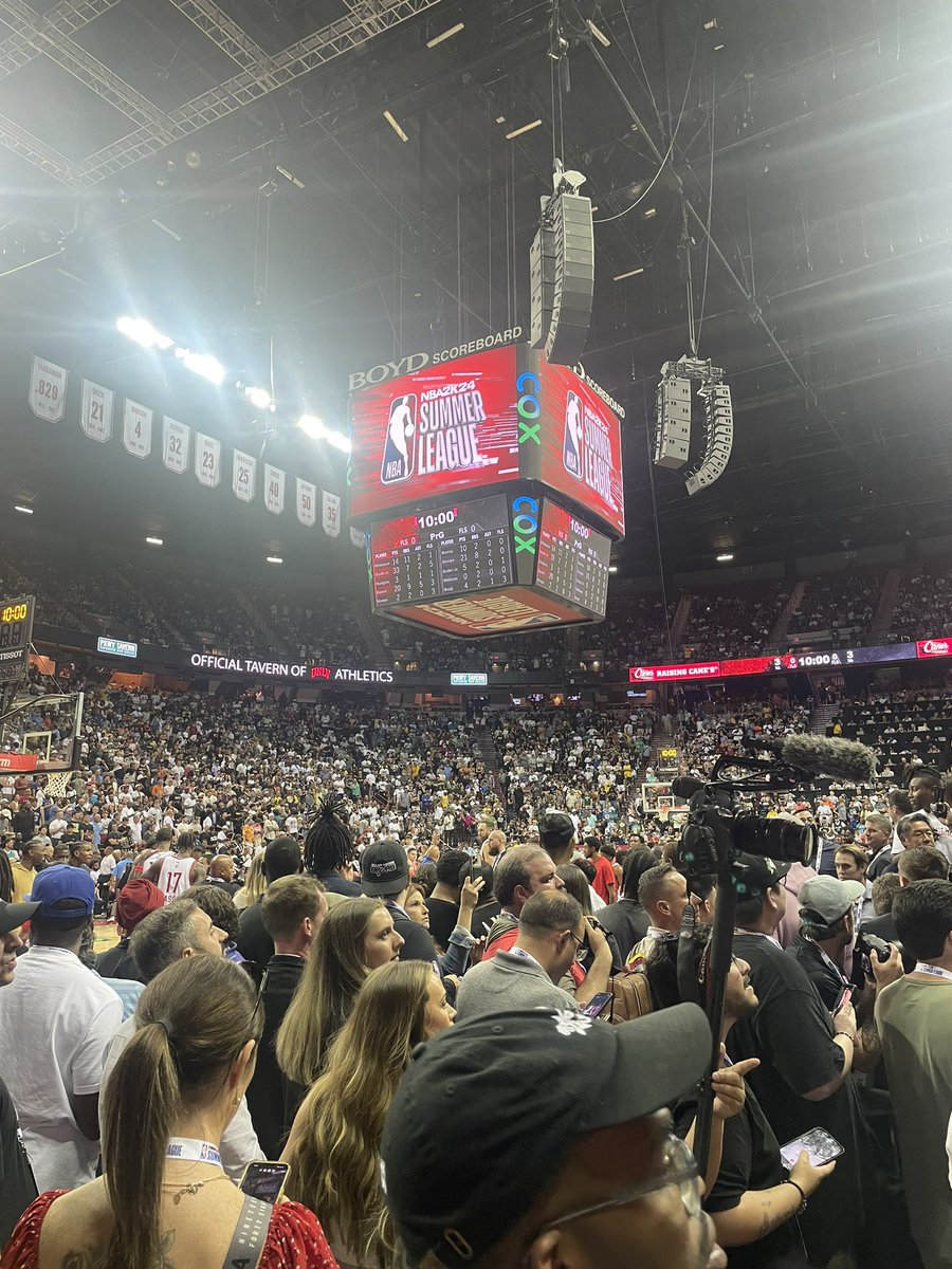 What a scene on a SOLD OUT Day 1!!
<a href="/NBASummerLeague/">NBA Summer League</a>