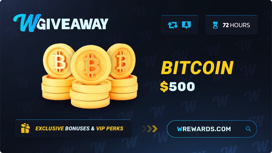 WRewardscom's tweet image. $500 in BTC - Giveaway! 👀
 
1. 📷 Follow us: @WRewardscom 
2. Join our Discord: discord.com/invite/watchga…… 

End in 72hrs GOOD LUCK ⌛

@WatchGamesTV