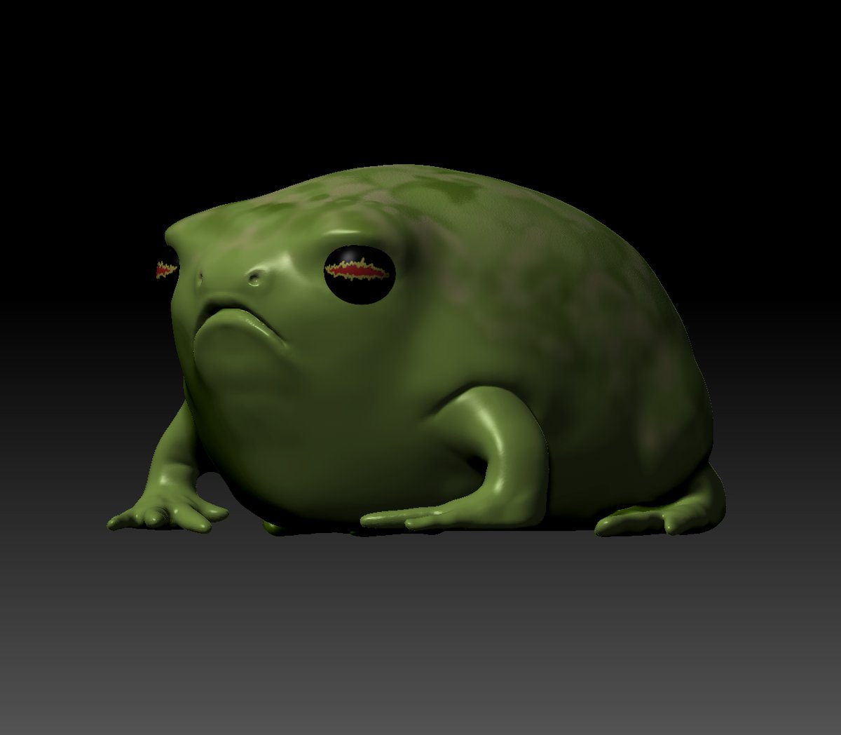 grimfoe's tweet photo. Zbrush practice - Rain Frog 🐸
#zbrush #zbrushsculpt #frog #rainfrog #roundfrog #nature #digitalart #pepe https://t.co/qVbsi9BJsV