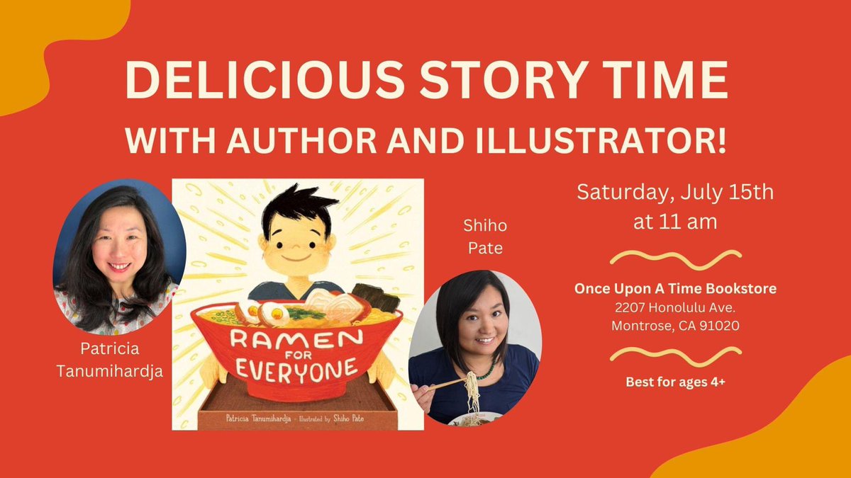 Shiho Pate Illustration and I will be doing a Storytime *TOGETHER* at Once Upon A Time Bookstore on Saturday July 15 at 11 am! Please come!