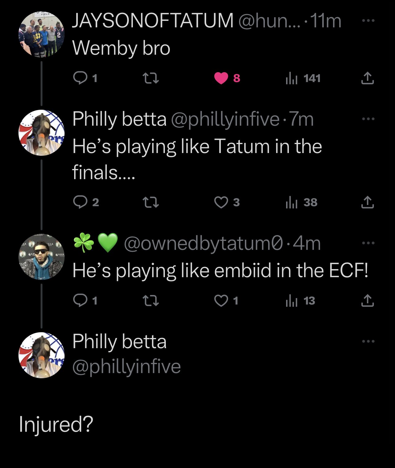Neba Tabey on Twitter "philly fans are so sad 🤣🤣who tf even likes