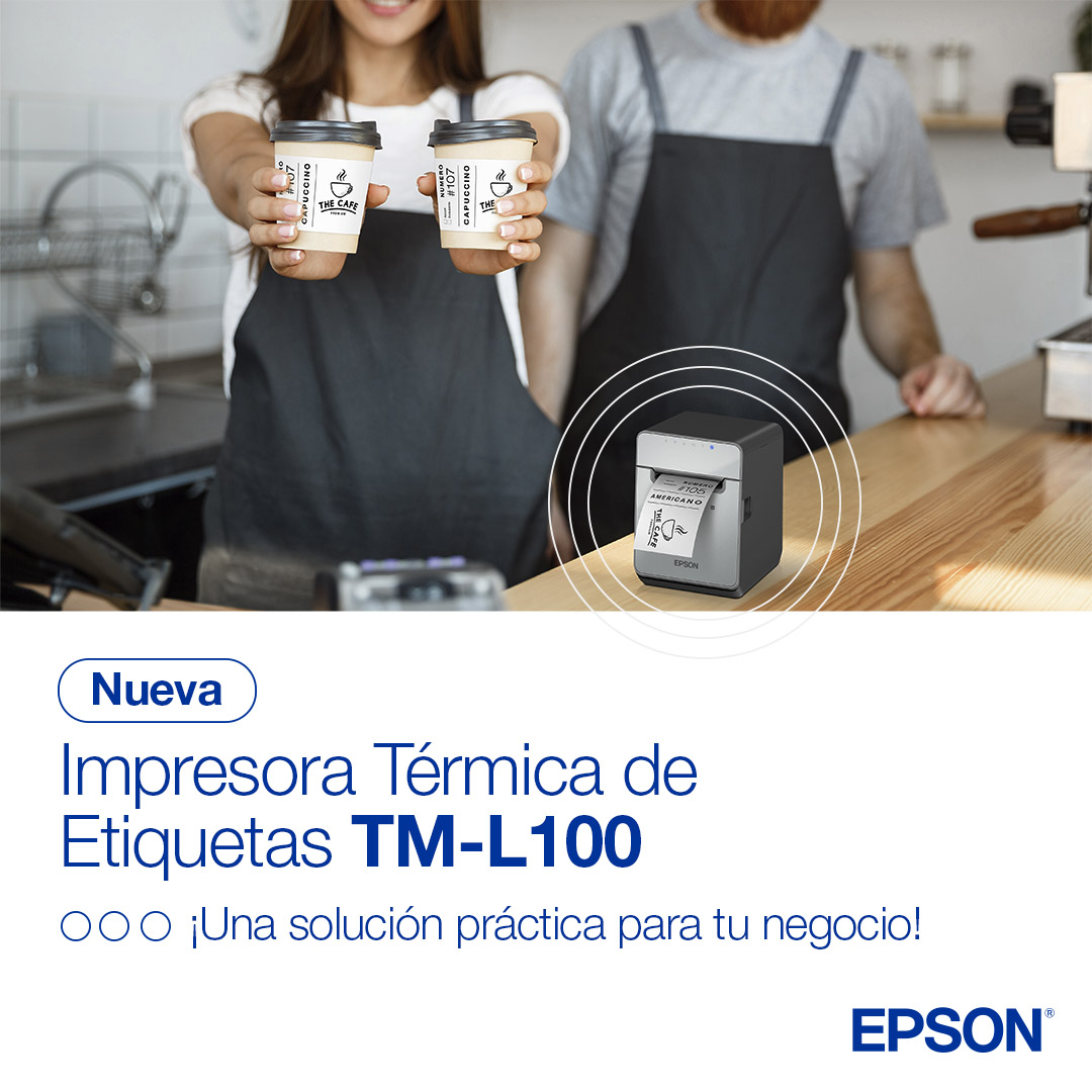 ¡Conoce la nueva impresora térmica de etiquetas! La TM-L100 es agilidad para tu negocio.
✅ Amplia compatibilidad con etiquetas sin revestimiento.
✅ Conectividad flexible.
✅ Preparada para pedidos en línea.

Conoce más: bit.ly/46EBIlz

#PuntoDeVenta #Impresión