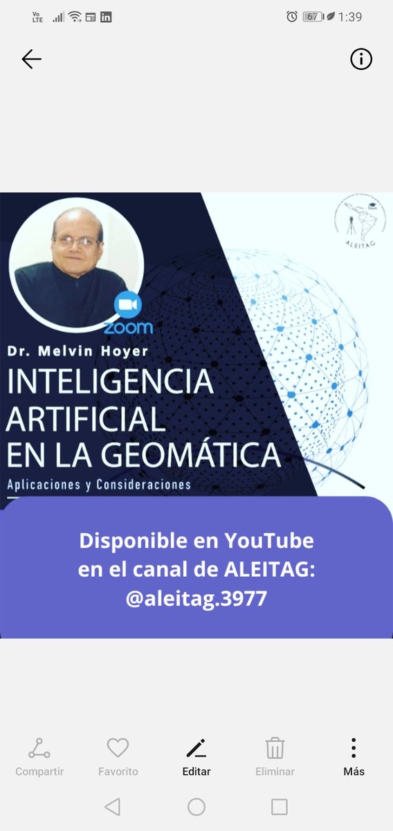 Si no la viste en directo puedes verla en el canal de YouTube de ALEITAG