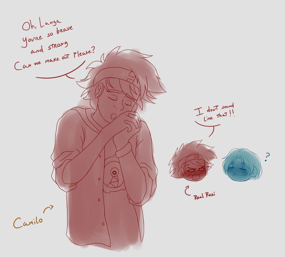 ramdezvous's tweet photo. remembering the time I drew Camilo pretending to be Reki and telling some stuff💀

#camilomadrigal #encanto #SK8THEINFINITY https://t.co/6sEfXCHsEr