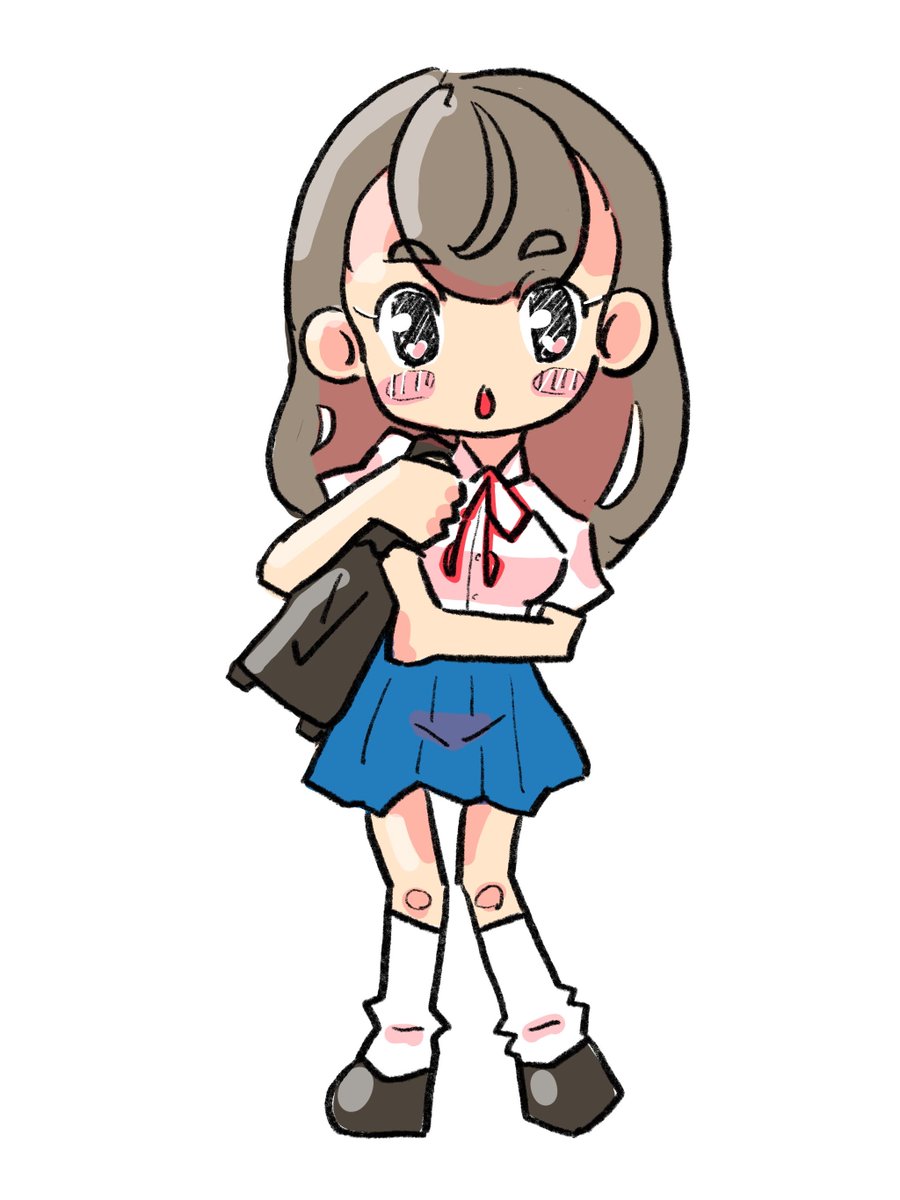 cocoperi2000's tweet photo. 女子高生デフォルメ～。 https://t.co/WjavrYxgwP
