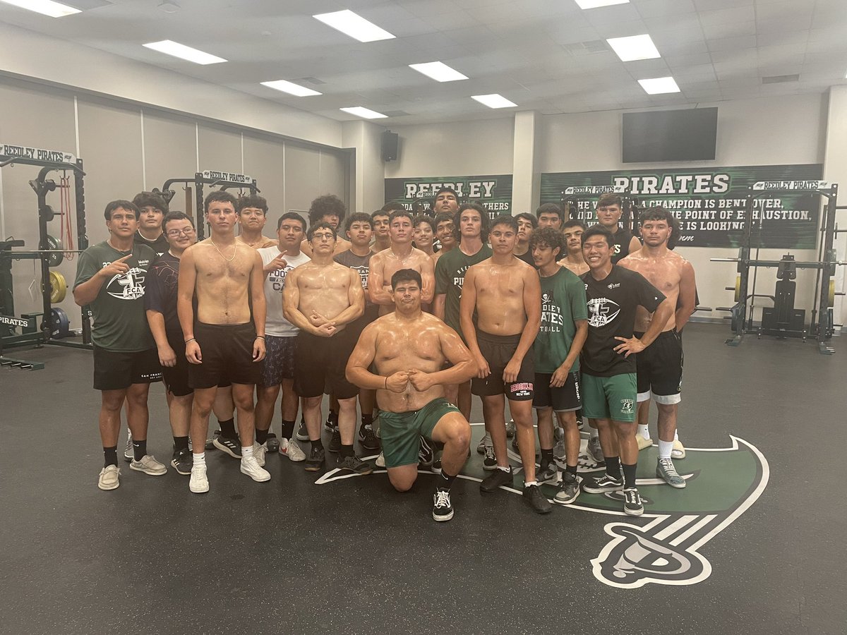 Last workout of the summer. AC not working all week..GOOD! A chance to learn to be comfortable when it’s uncomfortable. Hard working group with high expectations of themselves! #piratepride