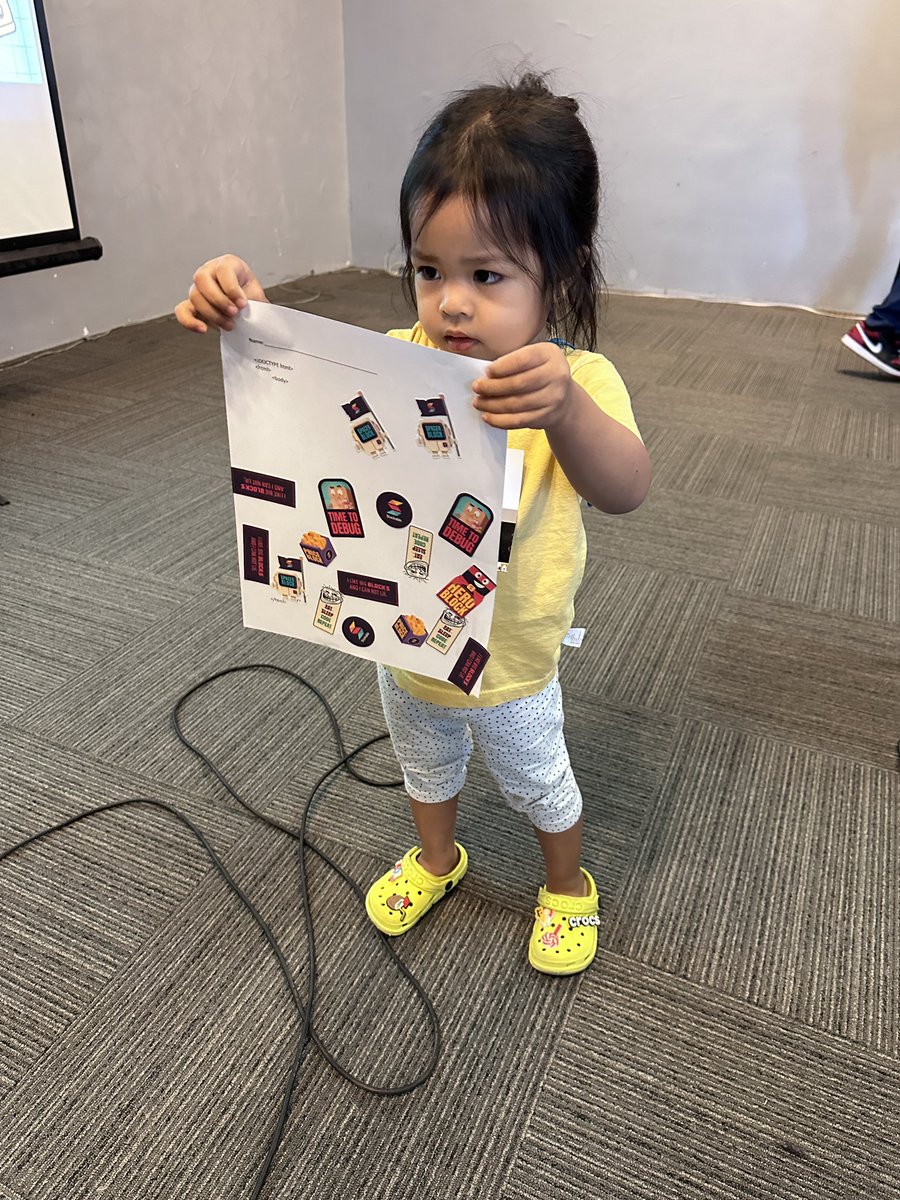 #KidsCamp at #WCIloilo is starting now. Meet Yesha our youngest KidCamper at 2yrs old