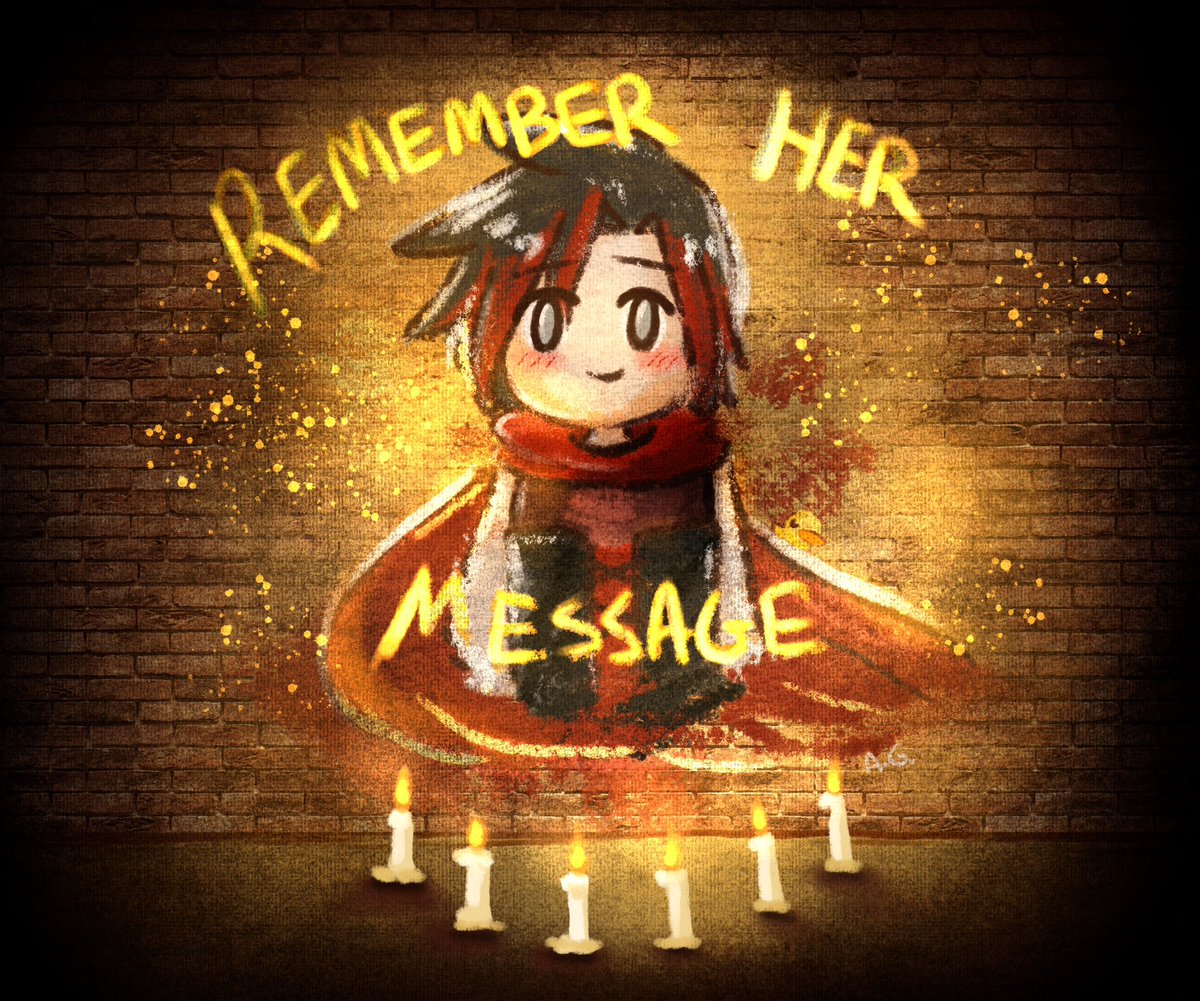 AG_Nonsuch's tweet photo. Remember her message. #GREENLIGHTVOLUME10 #RWBY https://t.co/VoMhdlsNti