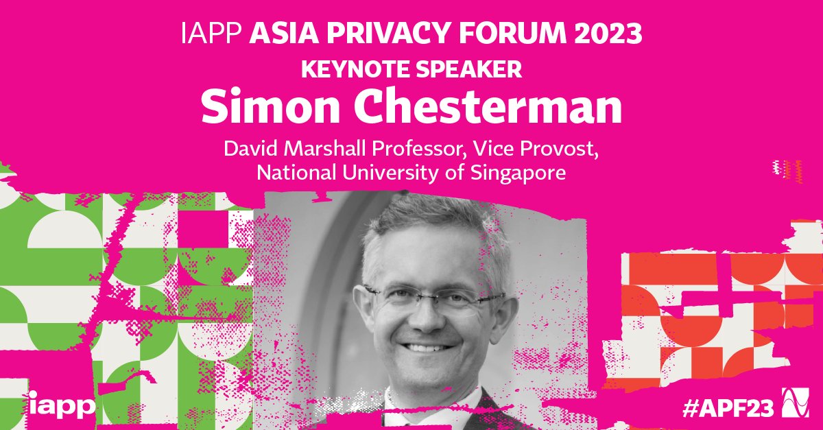 the_iapp's tweet photo. We have a Keynote addition to #APF23! @MalJayaram joins @ProfChesterman, @LewChuenHong and John Henry D. Naga as a Keynote Speaker at the Asia Privacy Forum 2023. Register ASAP to hear from these renowned speakers: https://t.co/err74r66i6
#APF23 https://t.co/ZKTqBYdc8I