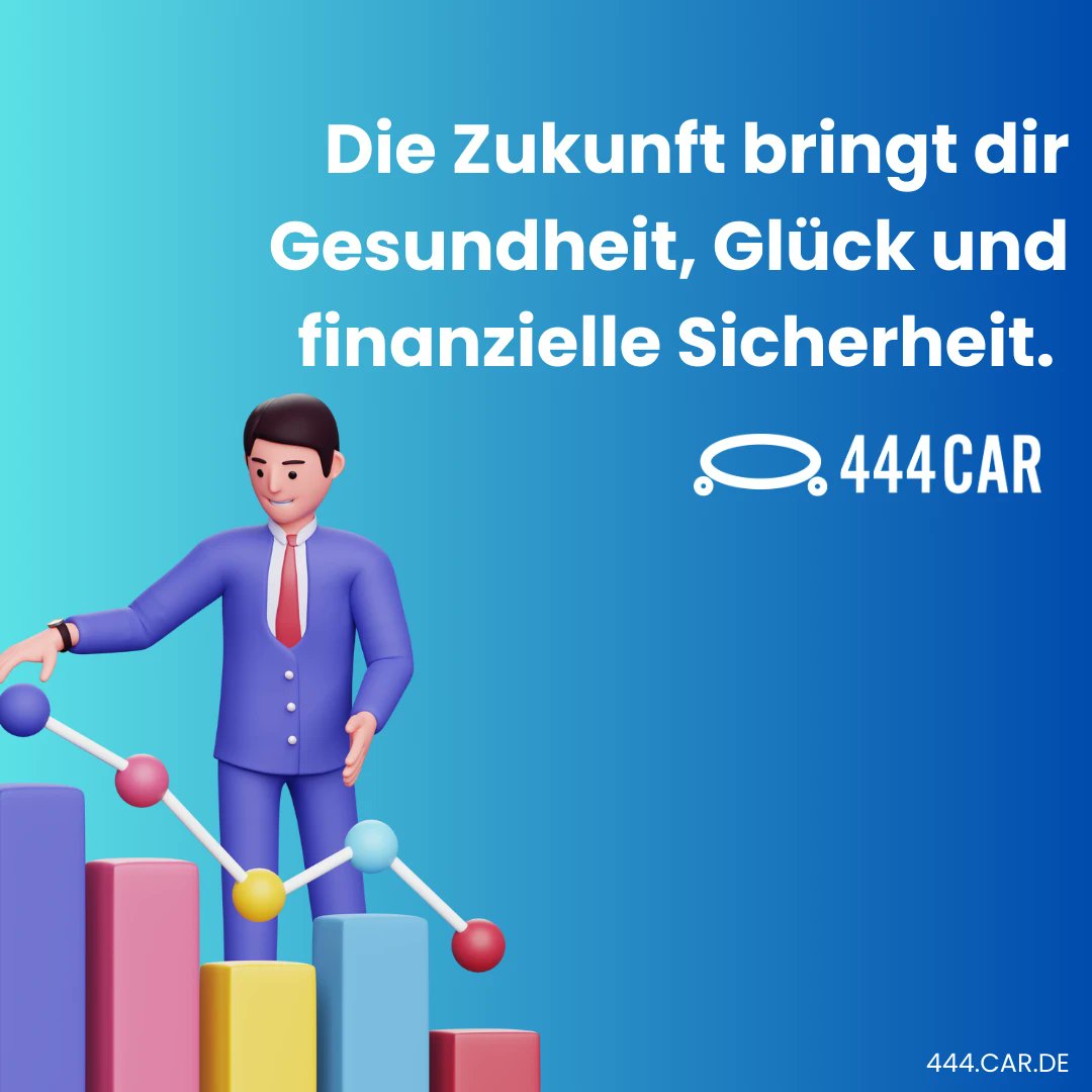 Die Zukunft bringt dir Gesundheit, Glück und finanzielle Sicherheit.  444CAR.DE

#finanzielleunabhängigkeit #sellandleaseback #finanziellefreiheit