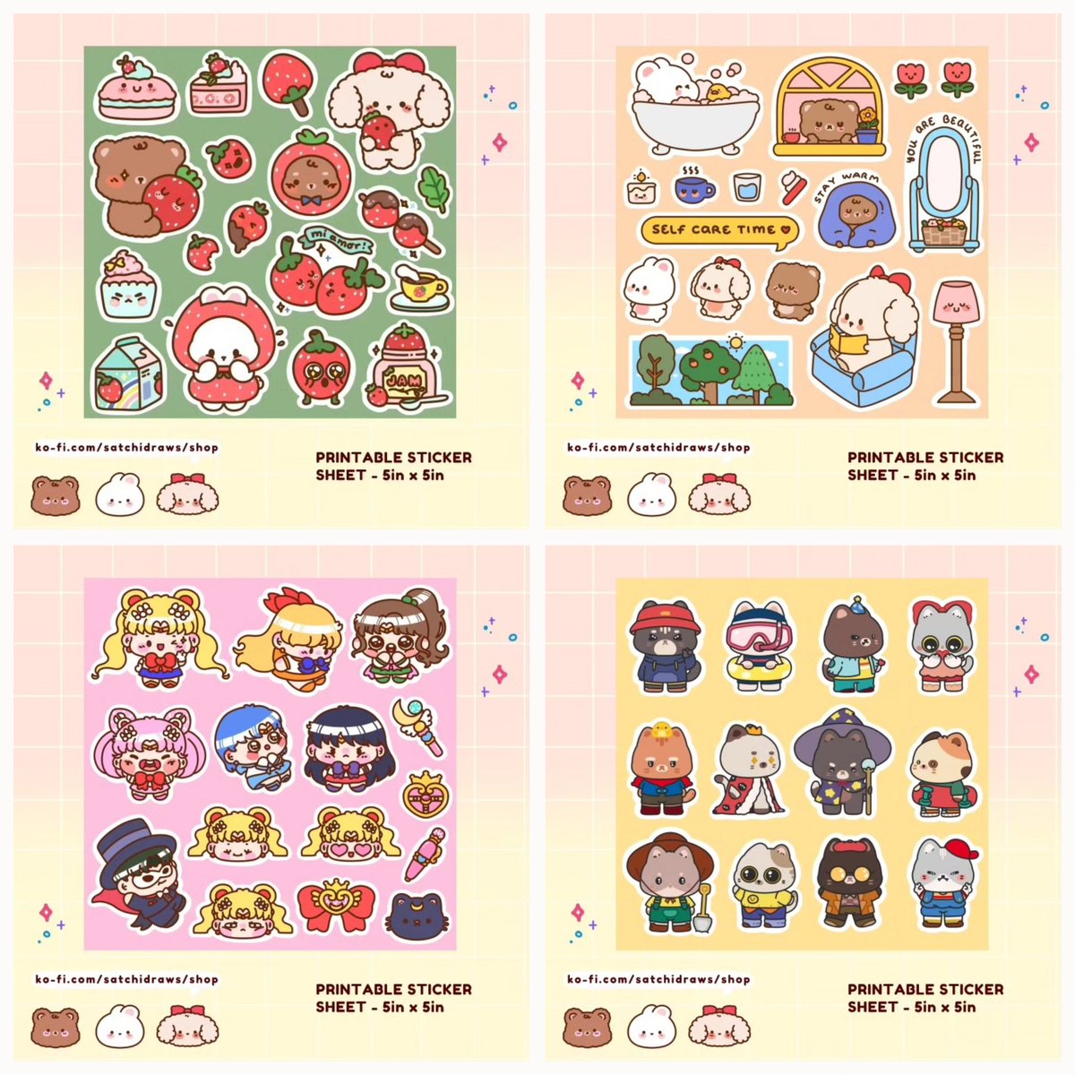 satchidraws's tweet image. Hi guys! 😊 new cute journal/planner printable sticker sheets and art prints are now available on my KOFI shop. 🍓 You can check more of this cuties on this link (ko-fi.com/satchidraws/sh…)
#stickerdesign #cutesticker #printablesticker #stickerlover