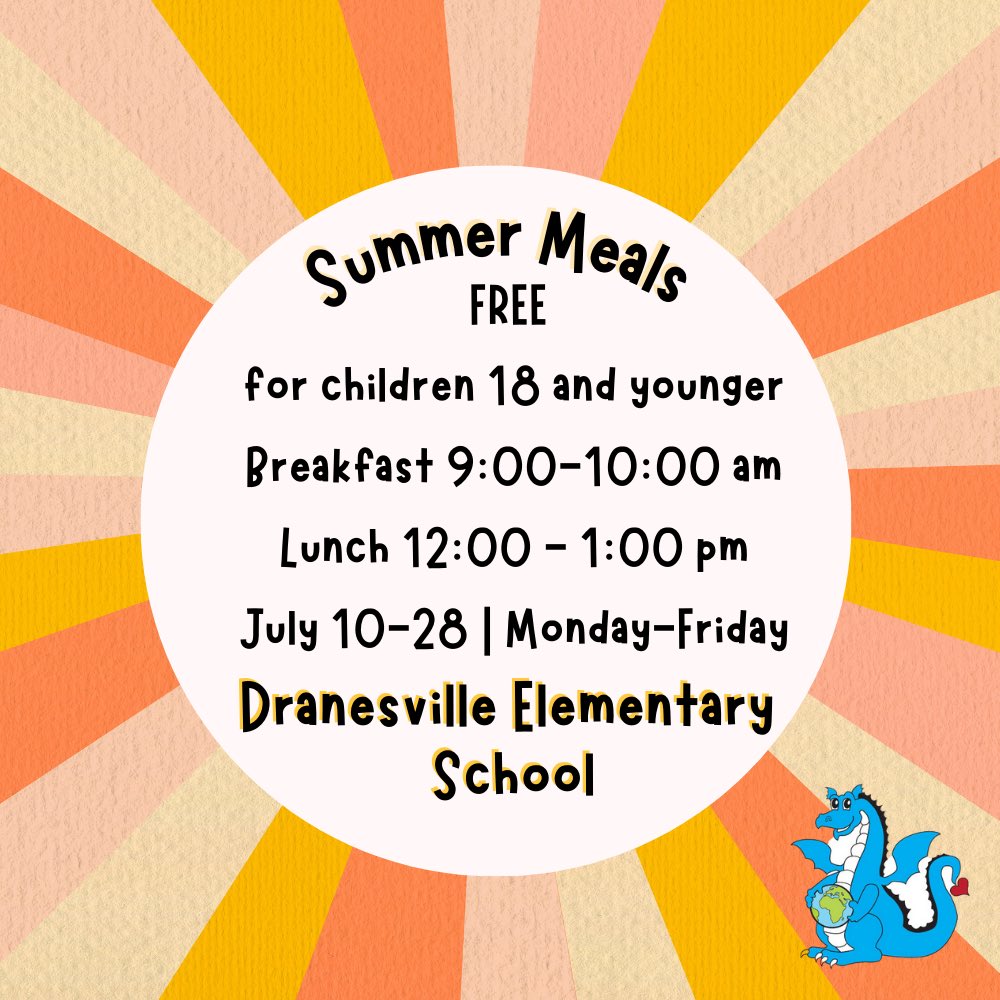 Dranesville Elementary is a site for free breakfast and lunch this summer. ☀️
#DranesvilleCARES
bit.ly/3pjef8N