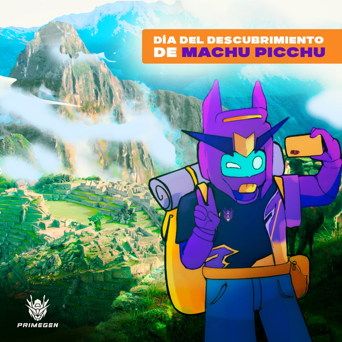 Mach esta de paso por #Machupicchu  
😍🌎
#UnDíaComoHoy, los peruanos celebramos el descubrimiento de las ruinas de Machu Picchu .

La famosa ciudadela inca ubicada en los Andes de #Perú fue descubierta por el explorador estadounidense, Hiram Bingham en 1911, 
#gamer #esports #go