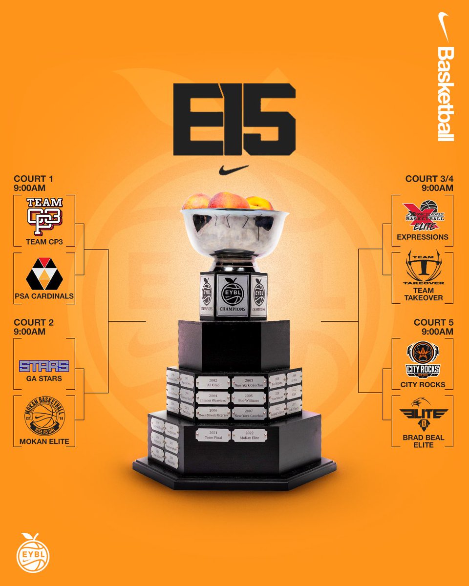 The stage is set. 🏆🍑 #EYBL2023 
Watch live on the <a href="/NBA/">NBA</a> app! 📺