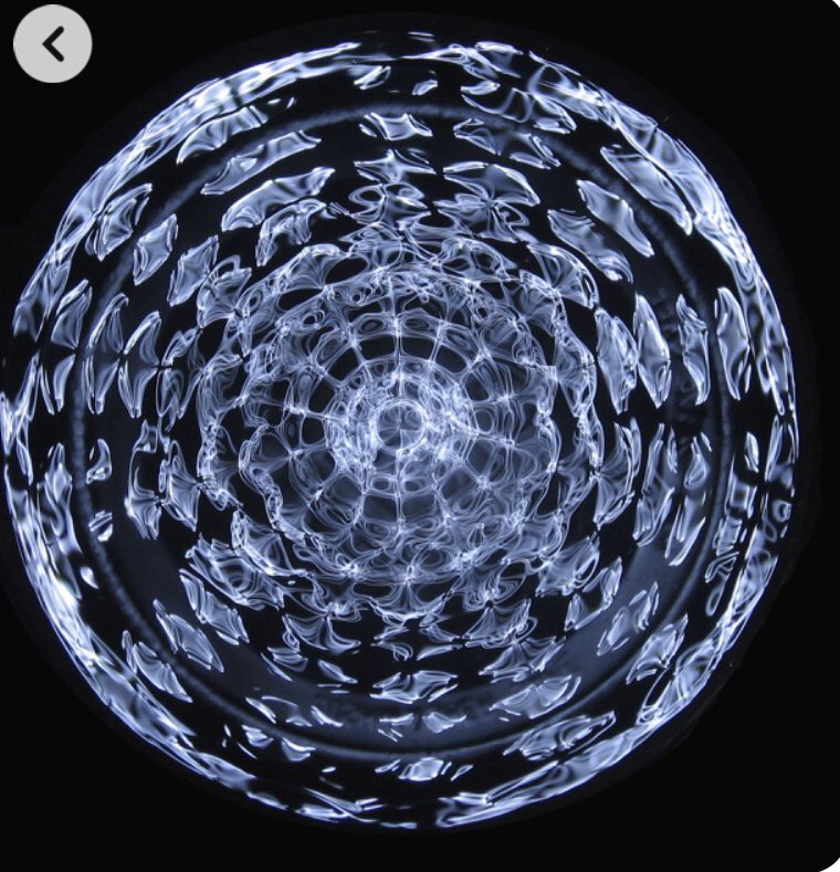 MaryJaneP17's tweet photo. “Each appeared to be made like a wheel intersecting a wheel. As they moved, they would go in any one of the four directions the creatures faced….Their rims were high and awesome, and all four rims were full of eyes all around” (Ezekiel 1:16-18).  Cymatic image: https://t.co/WRUoyqlDM2