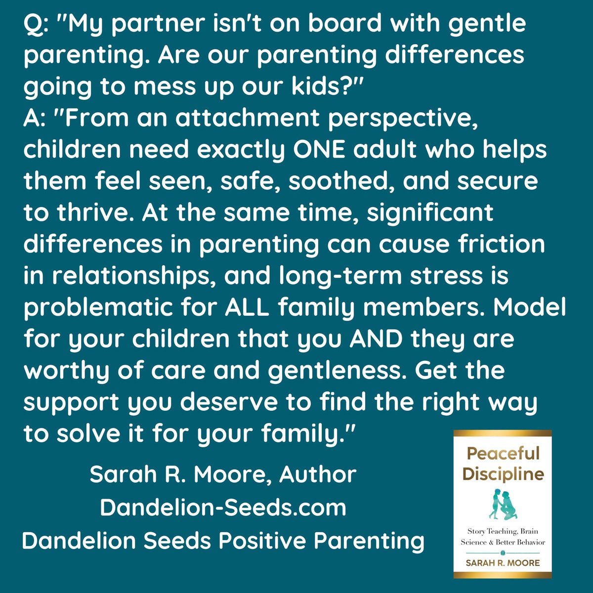 There's no one-size-fits-all solution when parents aren't on the same page with gentle parenting, but it IS important to resolve long-term stress before it becomes toxic. Healing is possible, so please seek it if you need support. 🙏💛

#coparenting #marriage #consciousparenting