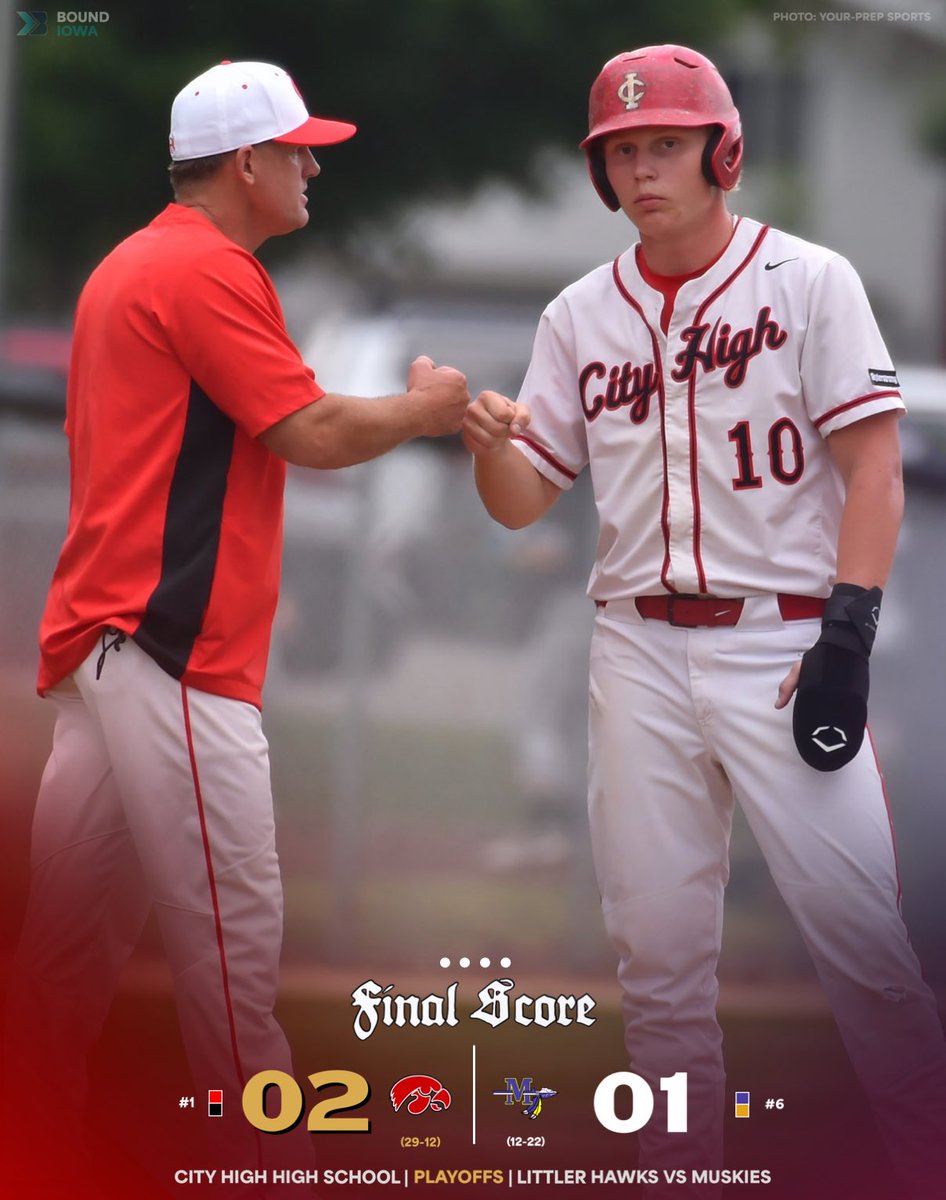𝗙𝗜𝗡𝗔𝗟 𝗦𝗖𝗢𝗥𝗘

City High survives a scary one against Muscatine to advance to the next round 🔥

📸: Your Prep Sports