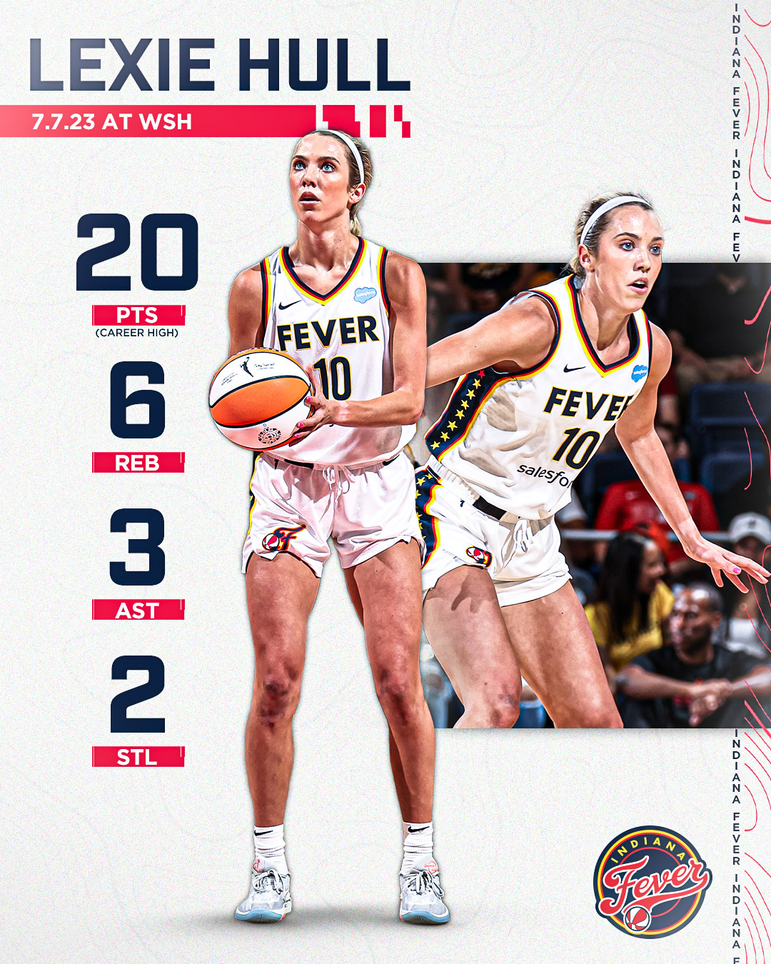 Indiana Fever on Twitter "Lexie Hull with a careerhigh 20 points