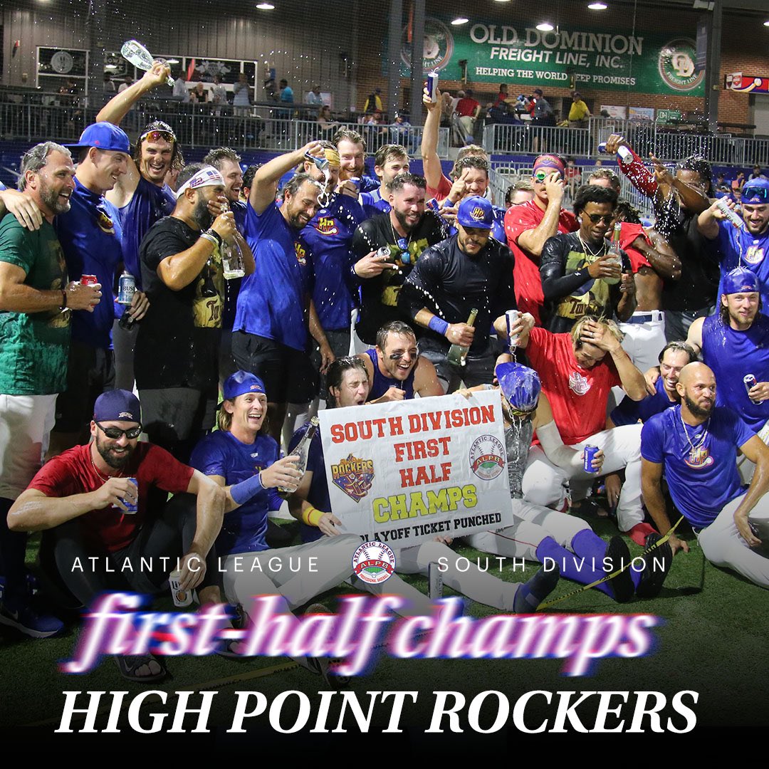 Atlantic League (@atlanticlg) on Twitter photo Congratulations to <a href="/RockersBaseball/">High Point Rockers</a> on their First-Half South Division Championship #AtlanticLeague Congratulations to <a href="/RockersBaseball/">High Point Rockers</a> on their First-Half South Division Championship #AtlanticLeague
