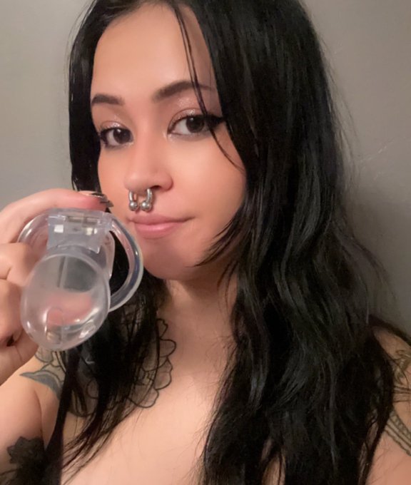 My submissive caught an attitude with me so I fired him 💕 which means I have a lovely, brand new chastity<a href="/tag/femdom"class="tags"><span>#femdom</span></a><a href="/tag/findom"class="tags"><span>#findom</span></a><a href="/tag/domme"class="tags"><span>#domme</span></a><a href="/tag/keyholder"class="tags"><span>#keyholder</span></a><a href="/tag/bdsm%D9%90"class="tags"><span>#bdsmِ</span></a>