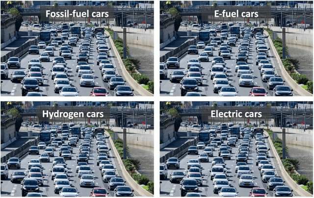 Do you think the solution is to change the fuelling of the vehicles?

Or a completely green urbanisation based on pedestrians, bicycles, motorbikes rather than vehicles?