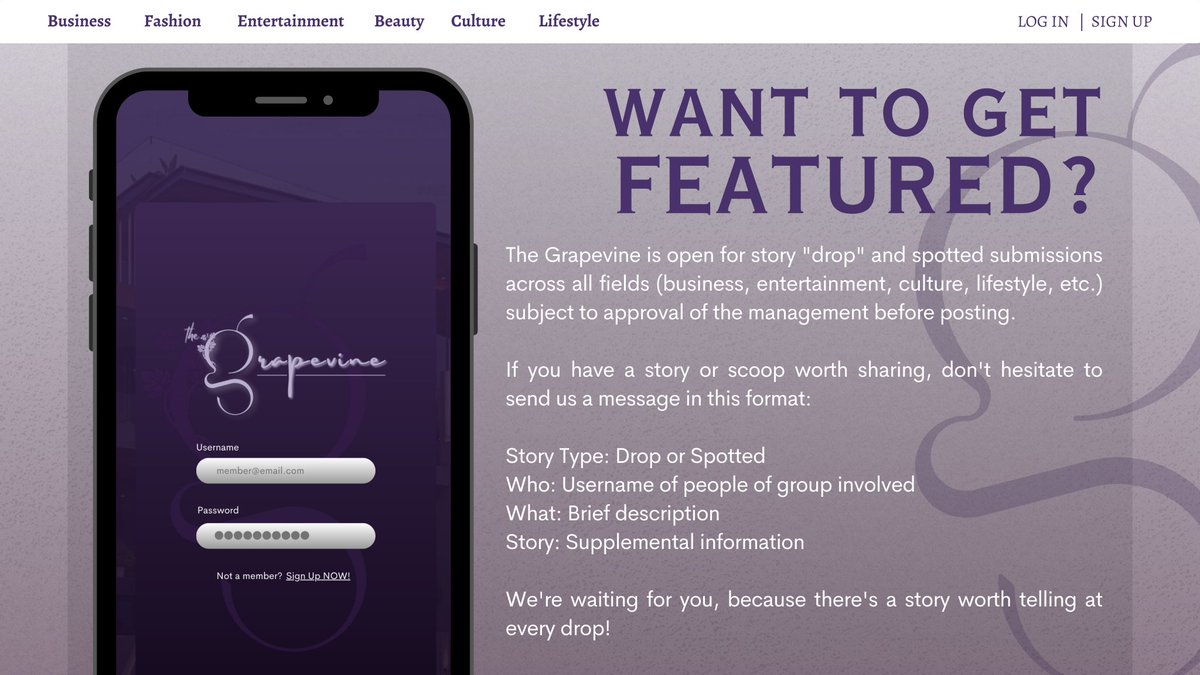 ⠀
          🍷 SUBMISSIONS CALL! You have some stories to share? Don't hesitate to send us a message to be part of <a href="/THEGRAPEVlNE/">The Grapevine</a>'s Exclusive Drops. 
⠀