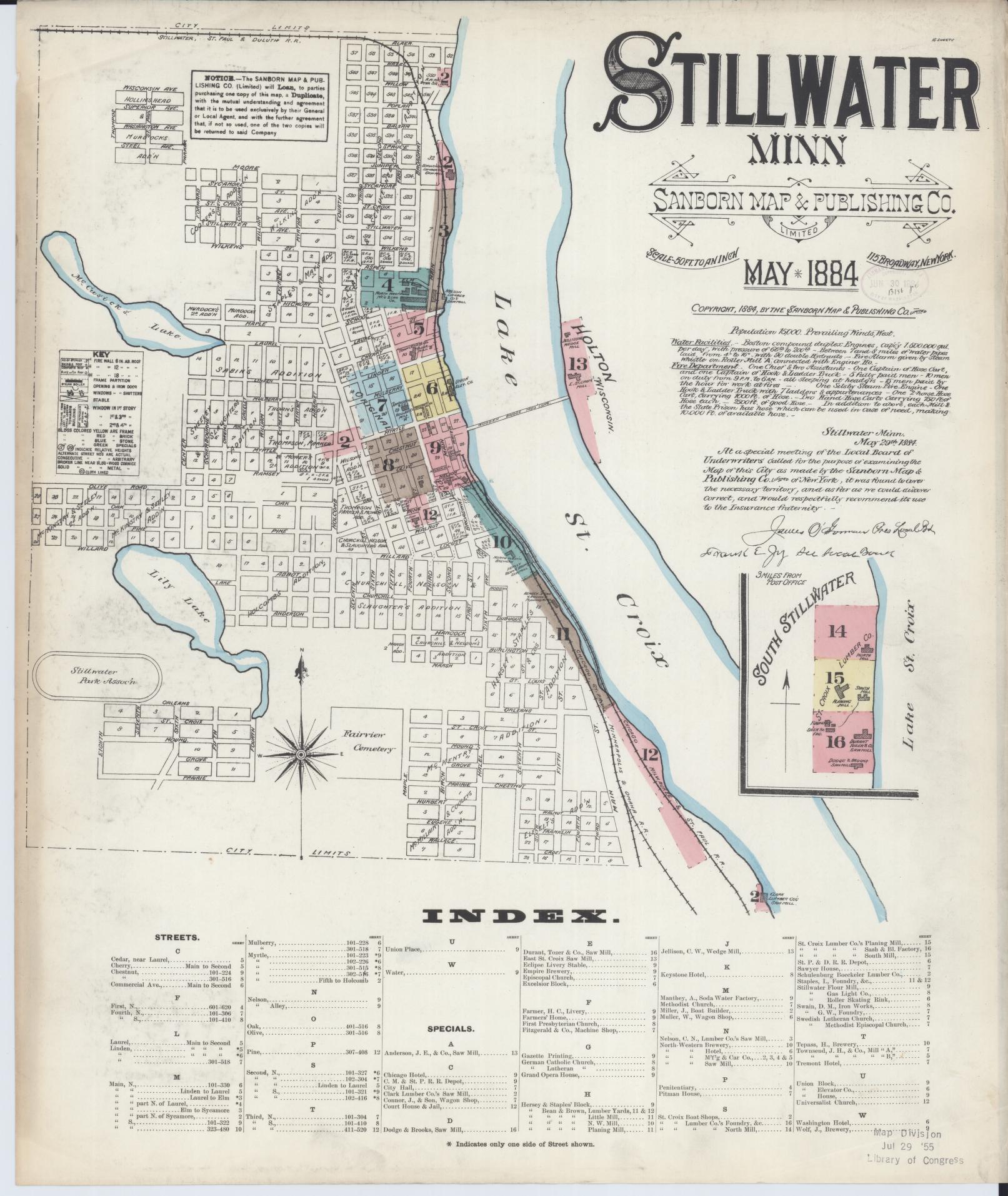 Washington County Minnesota Jail Records Random Sanborn Maps on Twitter: "Stillwater, Washington County