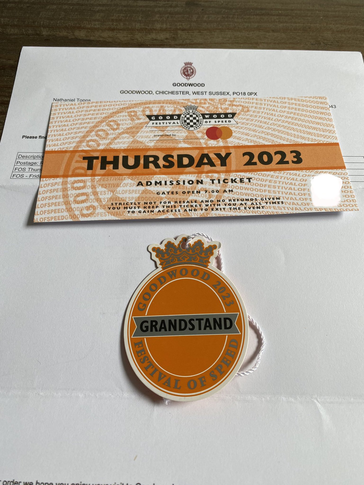 Nathaniel on Twitter "Goodwood Festival of Speed tickets 1x Thursday
