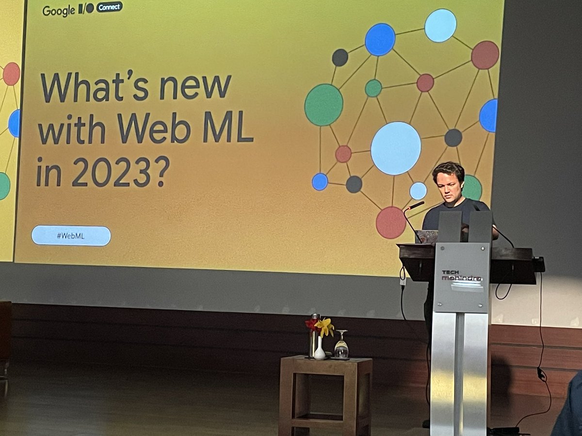 msjsr's tweet photo. #Tech2Rise #HydTechCouncil #AIMLMeetup 450+ delegates : Machine learning on web : Trends 2023 &amp; Future - deep dive along with  @jason_mayes  much appreciated by delegates. Thank you Jason. 
@ahrawalva @mohitjoshi74 @C_P_Gurnani #DevDaysHYD #SaturdayWellInvested @tech_mahindra https://t.co/TdbhpsskyX