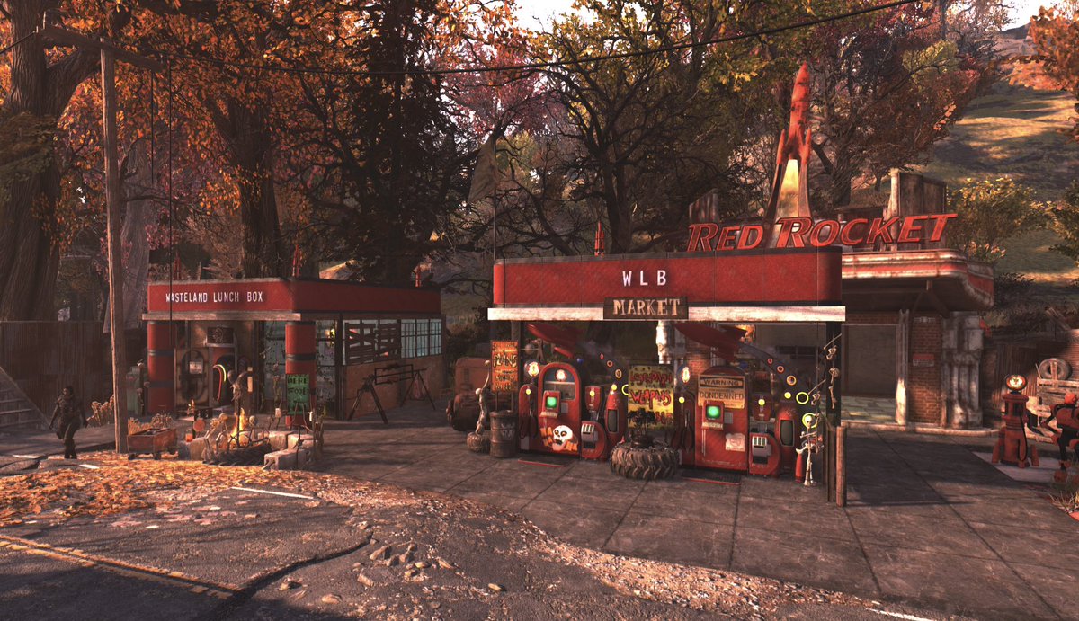FalloutWLB76's tweet photo. Get your lunch here, the no1 wasteland diner ran by @EJCook of #wastelandloonybin #Fallout76 #FO76 https://t.co/j7uAkkYwdK