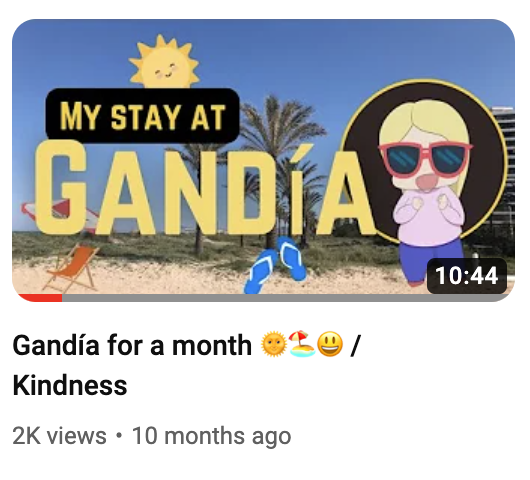 wandering_tati's tweet photo. I'm really happy that my video about #Gandia just reached 2k views! 😀 
It's a story of a time I was feeling lost and was saved by people's #Kindness ❤️😊
https://t.co/FbJBnTBVsF https://t.co/Un1Tm8eGRe