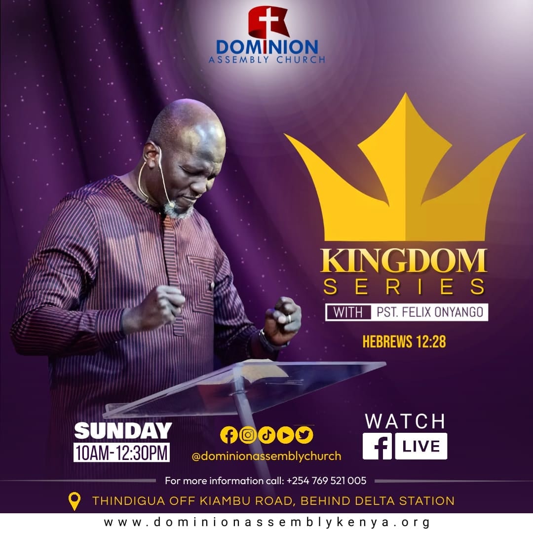 DominionAssemb3's tweet photo. Shalom Kingdom Champions 
Join us this Sunday from 10:00Am till 12:30p.m  on the topic Kingdom series https://t.co/ZIY3XA1SHZ