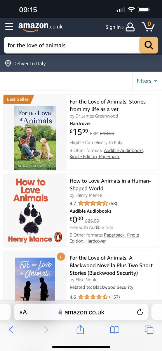 drjgreenwood's tweet photo. 🤯 BEST SELLER on Amazon and #1 Best seller in Veterinary medicine - feels pretty flipping epic 🤯 THANK YOU to every single one who has bought a copy - hope you enjoy 🐾 #booklovers 

https://t.co/NTLrFGxSRN https://t.co/wJXfSMlCnH