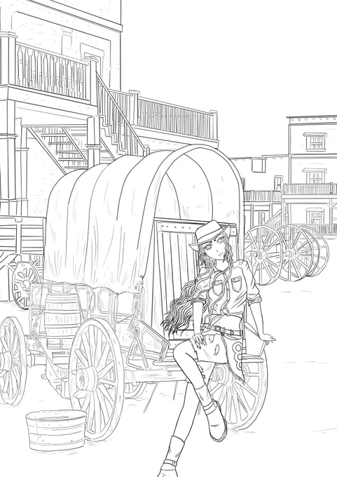 久々のイラストWIP 