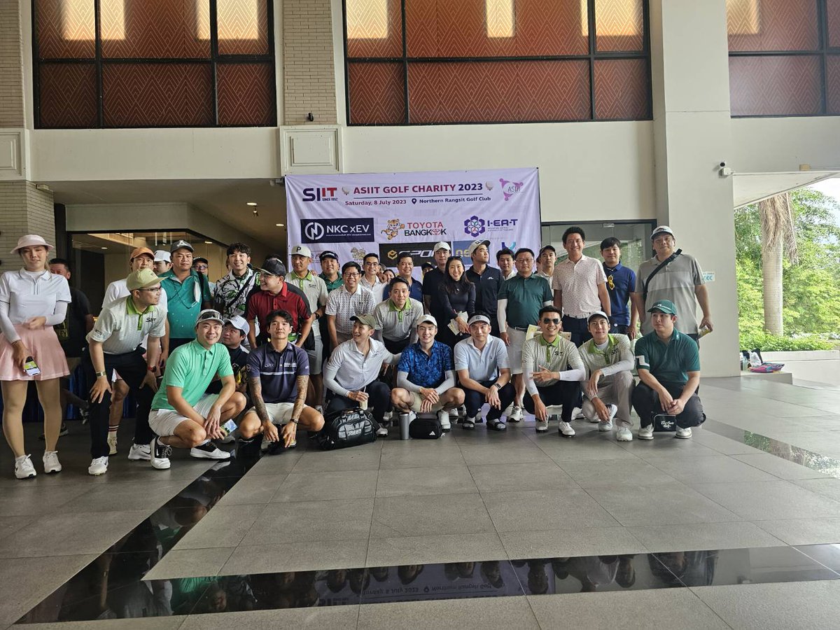 MJBank's tweet photo. #SIIT Annual Golf Tournament
Sponsored by #ToyotaBangkok
ขออีกแป้ปครับพี่น้อง
แล้วผมจะกลับมาเต็มหลุมแน่นอน
#BirdieBank #SIITTU
#IE7
#โตโยต้าบางกอก https://t.co/qG2b6tTfUS