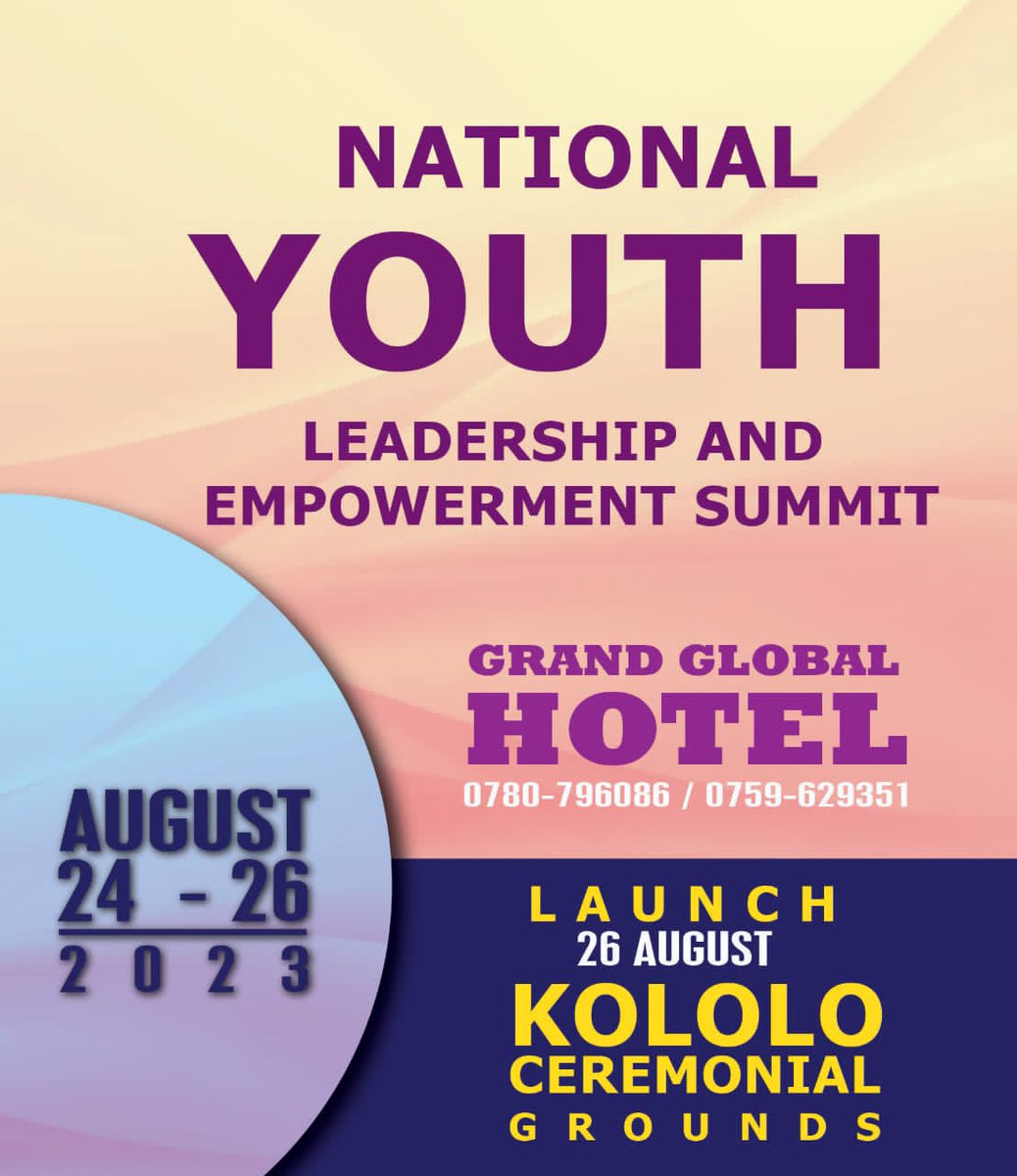 GrassrootMKA001's tweet photo. Youth is the epitome of energy and hope and they are the ones who define the future for any country.” , let us motivate and encourage our youth to be positive and happy in life. https://t.co/xx2ECrqQTC