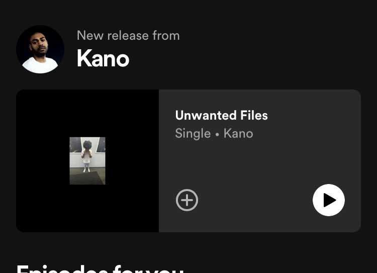 ka5h917's tweet photo. Why is Spotify recommending some knock-off Kano to me 😂 @SpotifyUK @TheRealKano https://t.co/fugUiBQjEj