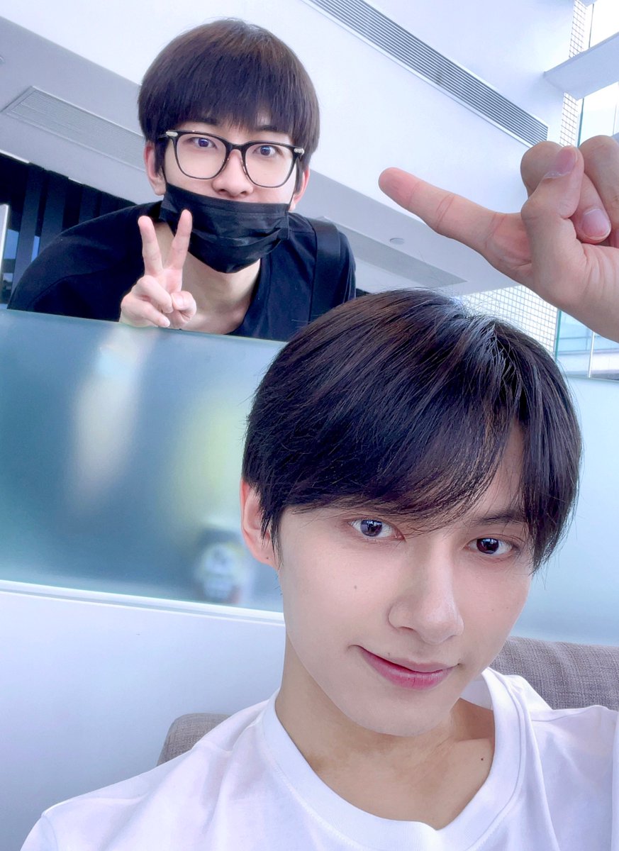 Jun with Mingyu and Wonwoo 🤍🖤