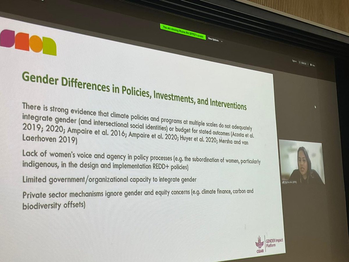 .@MuznaAlvi from @ifpri discusses the strategies that are effective at reducing #genderinequality through #climateaction at the #IAFFE23   bit.ly/3JHHJ7o

OneCGIAR #GenderinAg #ClimateResilience #ClimateAction @IAFFE #IAFFE2023  #genderinag