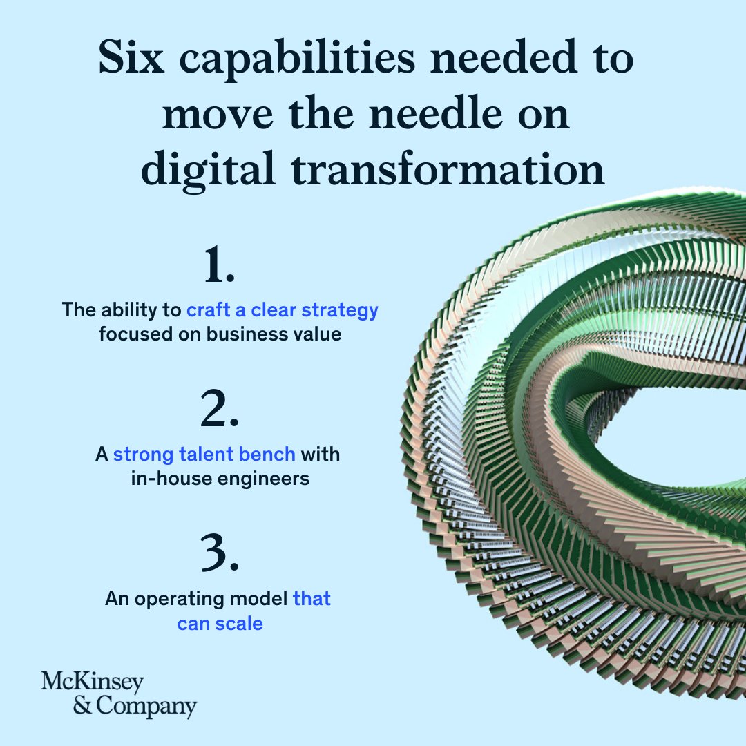 McKinsey & Company on Twitter "Successful digital transformation is