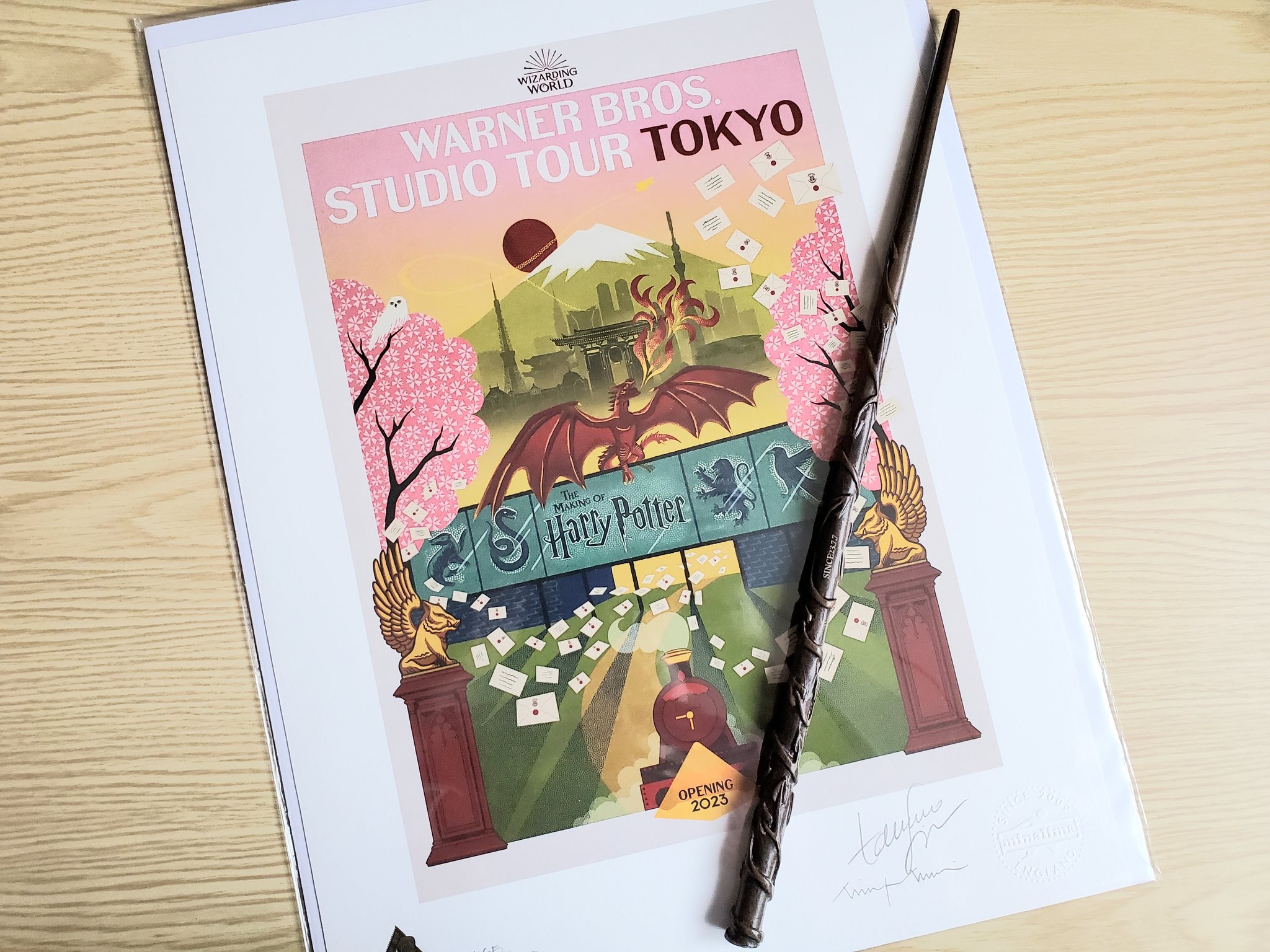 MinaLima ミナリマ ハリーポッター グラフィックアート 直筆 鑑定書